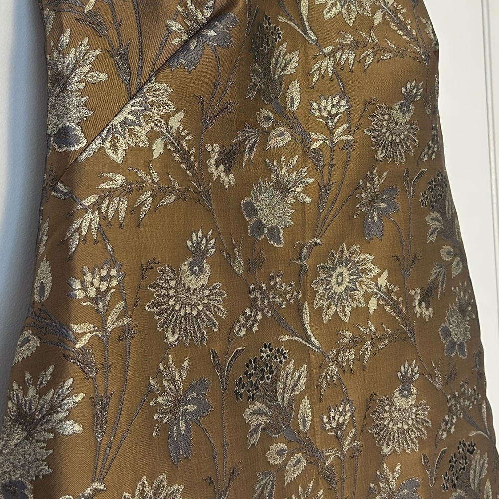 Cara Cara Tay Feather-Trimmed Jacquard Mini Dress – Jacquard Garden – Size L - Picture 5 of 15